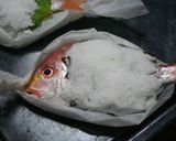 小さな鯛の塩釜焼き*柚子風味作り方7写真
