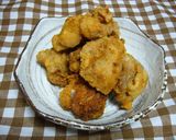 『少量油でサクサク唐揚げ♫♬』作り方6写真