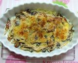 キノコとベーコンのサクサクパン粉焼き❤作り方6写真