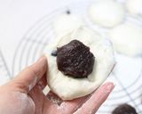 まるで豆大福？白玉生地で餡入り黒豆パン作り方5写真