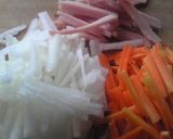 ライスペーパー☆野菜のゴマ油炒め作り方2写真