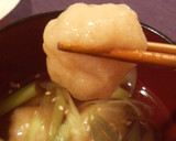 とろーりもちもちおから団子入り❤すまし汁作り方4写真