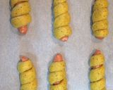 カレー風味の巻き巻きソーセージパン作り方7写真