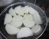 豚バラブロックと大根のにんにく煮作り方3写真