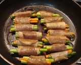 薄切り肉の野菜巻き☆お弁当にも作り方4写真