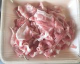 小松菜としめじと豚バラ肉の野菜炒め作り方1写真