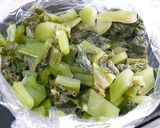 こんぶだしの素で簡単高菜チャーハン♪作り方1写真