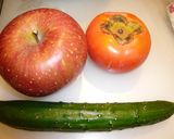 りんごと柿のサラダ♪作り方1写真