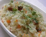 炊飯器で✿角切りハムの野菜ピラフ作り方6写真