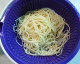 水菜とシーフードDE♥ゴマ②パスタサラダ作り方2写真