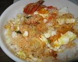 簡単朝ごはん：韓国風目玉焼き丼作り方2写真