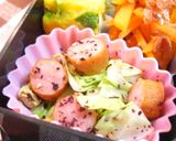 ✿ウインナーとキャベツの胡麻ゆかり和え✿作り方3写真