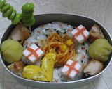 クリスマス★お弁当にプレゼント入れて作り方4写真