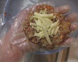 とろとろチーズが後を引くハンバーグ作り方2写真