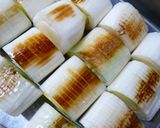 下仁田葱と鶏の照り焼き作り方1写真