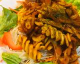 魚肉ソーセージのショートパスタナポリタン作り方4写真