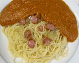 コラーゲン鍋の素であんかけスパゲテｨ作り方15写真