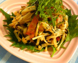 簡単おつまみ　えのきと豚肉の塩昆布炒め作り方4写真