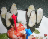 一口サイズのエビと里芋～ピンチョス風～作り方5写真