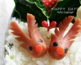 ウインナー飾り切り★赤鼻のトナカイさん♪作り方5写真