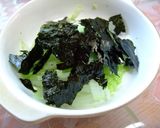 レンジで簡単！白菜の味のり和え～梅風味✿作り方4写真