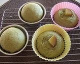 さつま芋餡いりの＊抹茶蒸しケーキ＊作り方6写真