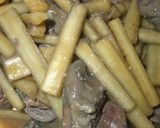 レバーとごぼうの甘辛煮♪×マーマレード☆作り方8写真