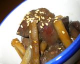 レバーとごぼうの甘辛煮♪×マーマレード☆作り方9写真