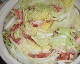 白菜半分二人分で使い切り！な洋風鍋？作り方1写真