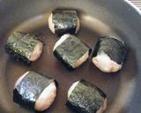 お弁当に♪うずらの海苔巻きハンバーグ作り方4写真