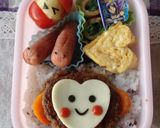 お猿のハンバーグ♡お弁当にも作り方5写真