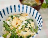 夏バテ防止！簡単！節約！豚バラニラ玉丼作り方4写真