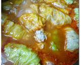 ♪ロールキャベツ♪ﾄﾏﾄﾜｲﾝｿｰｽ煮作り方7写真