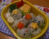 パセリチャーハンdeはらぺこ青虫弁当作り方4写真