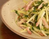 大根の皮と葉でエコ料理☆ナンプラー炒め作り方4写真