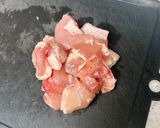 鶏肉の中華麹漬けとアスパラときくらげ炒め作り方1写真