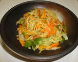 鶏皮がいい味だしてます♡万能塩焼きそば作り方5写真