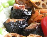 お弁当にも♪鶏肉の磯辺巻き作り方6写真