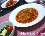 鶏肉ときのこのトマト煮込み作り方6写真
