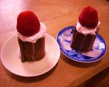 ミルクプリンとキャンドル風ロールケーキ作り方4写真