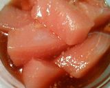 カジキマグロの竜田揚げ　本格中華風炒め作り方1写真