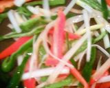 カジキマグロの竜田揚げ　本格中華風炒め作り方4写真