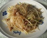 ラーメンにピッタリ♪豚肉ともやしの炒め物作り方5写真