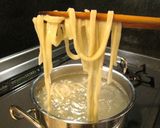 米粉・小麦粉・蕎麦粉で作った麺で釜揚げ作り方13写真