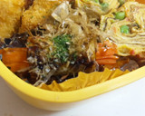 お弁当にも♬ちくわ人参のお好み焼き風炒め作り方4写真