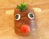 キャラ弁☆肉巻きおにぎりのトナカイさん作り方8写真