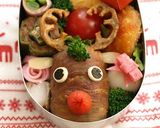 キャラ弁☆肉巻きおにぎりのトナカイさん作り方10写真