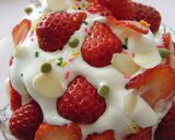 市販のロールdeデコ盛りケーキ作り方4写真