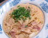 ハマる*キムチとベーコンのクリームパスタ作り方14写真