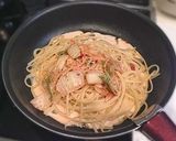 ハマる*キムチとベーコンのクリームパスタ作り方11写真
